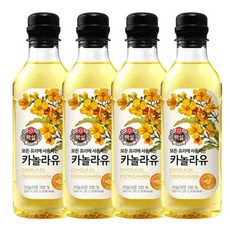 CJ제일제당 [백설] 카놀라유500ml 4개e, 2L, 1개