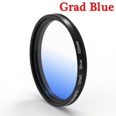 스타 55mm CPL ND 렌즈 52mm 필터 카메라 405mm 58mm 화웨이용 가변 매크로 37mm 아이폰 KnightX전화, 52) Grad Blue 58mm, 1개