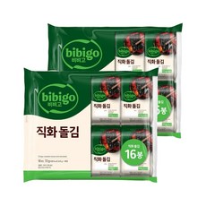 CJ제일제당 비비고 직화돌김 4.5g 16개입 x2개(총 32개), 72g, 2개