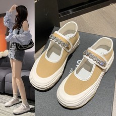 POMTOR 메리제인운동화 캔버스운동화 여성스니커즈