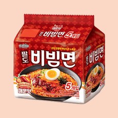 팔도 비빔면 매운맛 130g 5개입 1개, 5개