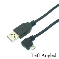 충전잭 5M 90 도 위 아래 왼쪽 오른쪽 USB 마이크로 수 데이터 고속 충전 커넥터 짧은 케이블 코드 25CM-5, 02 Left Angled_02 0.5m