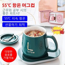 55도 서모스탯 USB 서모스탯 오피스 찻잔 세트, 401-500ml