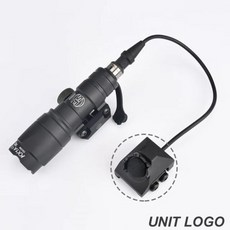 미니 손전등 LED 후레쉬 써치라이트 작업등 Surefir 전술 M300 스카우트 라이트 금속 모드 버튼 스위치 에어소프트 무기 조명 사냥 소총 랜턴 액세서리 M300A, BK Hot 20mm Rail