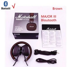게이밍헤드셋 Marshall Major III 3 무선 유선 헤드폰 마이크 포함 딥 베이스 게이밍 이어폰 접이식 스포츠 락 음악 블루투스 헤드셋