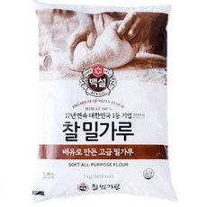 CJ 찰밀가루 백설 3KG x 6