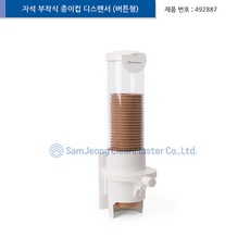 종이컵 디스펜서 자석부착식 버튼형 종이컵 수거함 2종모음, 1개
