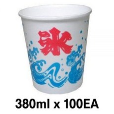 카키고오리 빙수컵 일회용 일본 380ml x 100개 테이크아웃