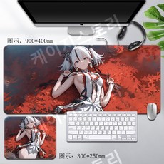 명조 카멜리아 맞춤 제작 마우스패드 키보드 장패드 두께 4mm, 300x250mm, T