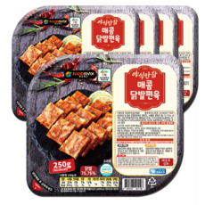 야식만참 매콤닭발편육 250g, 5개