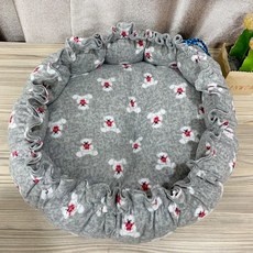 거실 강아지매트 개집 고양이집 사계절 통용 고양이 침대는 곰집보다 작은 중형집 호박집으로 테디 애완동물집 용품을 받쳐주기, 스트링-젠틀베어그레이, S-소형, 1개