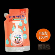 아이깨끗해 핸드워시 모이스처 복숭아 리필 200ml 93000EA