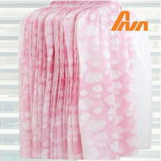 아나 국산 업소용 대량구매 투명창 부직포옷커버100p 60X90cm 핑크, 100개, 1개