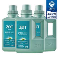 리큐 제트 실내건조 탈취 파워겔 멘톨 프레시향 세탁세제 본품, 2.7L, 3개