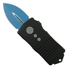 마이크로텍 Microtech 제다이 마스터 엑조세 OTF 오토 등산 캠핑용 나이프 블루, 1개