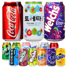 코카콜라 [뚱캔박스세트]버라이어티B세트 뚱캔15캔 럭키박스, 15캔, 340ml