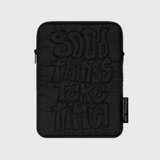 아트박스/어프어프 GOOD THINGS TAKE TIME-BLACK(아이패드 파우치)
