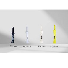 GLFR 스탭 골프티 100% 대나무, 50개, Black, 35mm 50개, 35mm