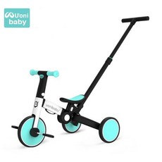 삼발이휠 카본 삼발이 Uonibaby 4 In 1 베이비 세발 자전거 유모차 페달 Trike 두 바퀴 균형 스쿠터 트롤리 선물 5 모드 Foldable, 05 BLUE B, 1개