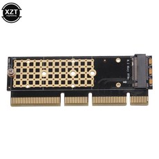 M.2 nvme 어댑터 ssd pcie 카드 m2 키 m 드라이버 (실리콘 냉각 패드 포함) 하드 드라이브 어댑터 지원 pcie x4x8x16 슬롯|추가 카드|, 1개, 단일, 단일