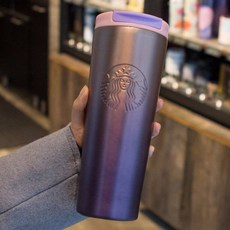 2020 스타벅스 텀블러 SS 에치드 실버 블랙 473ml, 그라데이션 퍼플 473ml