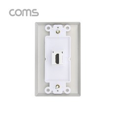 월플레이트 HDMI 1포트 벽면 공사 알루미늄 판넬부착 단자 매립설치 ND819LC, 1개
