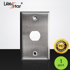 PLATE 월플레이트 방수용 공사 연결용 wall plate Stainless 1port 플레이트, 본상품선택옵션GS