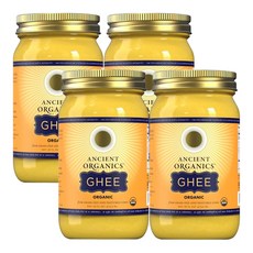 정제 버터 무염 Ancient Organics Ghee 473ml 4팩, 4개