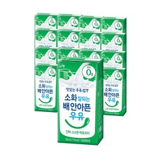 맛있는 우유 GT 소화가 잘 되는 배 안아픈 우유, 180ml, 12개