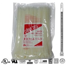 국산 특대형 케이블타이 304mm 500개, 옵션유 1