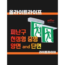 올라이트라이프 유도등 피난구 천정형 중형 EL-ICS200DL EL-ICS200SL, 좌방향, 1개