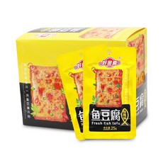중국간식 유도우푸 샤오카오웨이 바베큐맛 25gx20개 (1통) 어두부 어묵, 20개, 25g