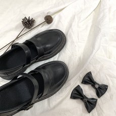 KORELAN 둥근 머리 작은 구두 여성 소프트 가죽 잉글랜드풍 복고 jk 제복 리본 마리진 신발복고 구두 여 굵은 굽 벨트 단추 일계 신발마리 진 두꺼운 바닥 싱글 신발