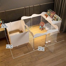 애견 개 강아지 집 하우스 애완견 인클로저 홈 사육장 실내 소형견 테디 울타리 격리 문짝 변기 면적 케이지 포함, diy cage, 없음, 1개