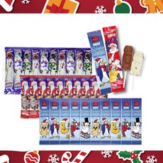 독일 크리스마스 막대 초코롤리 10개입 1세트 눈사람 산타 랜덤발송! Christmas Choco Lolly 1set, 10개, 150g