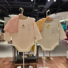 밍크뮤체크바디수트