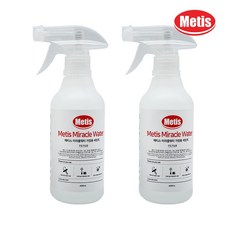 메티스 미라클워터 주방/욕실용 세정제 400ml 기름때 찌든때 클리너 냄새제거 살균제, 상세페이지 참조, 2개