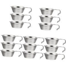 15pcs 캠핑볼 캠핑 접이식 그릇 여행용 액세서리 캠핑물국자 스텐 배낭컵 304 피크닉 용품