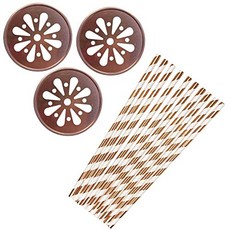 할로윈 파티 일반 메이슨 항아리 뚜껑 및 종이 빨대 음료 키트-가을 수확 (Fall Harvest), Fall Harvest, Fall Harvest