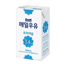매일유업 매일우유 멸균우유 오리지널, 1L, 8개