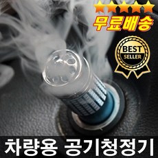 판매1위 효과짱 차안공기를 상쾌하게 차량음이온발생 공기정화 담배냄새제거 곰팡이냄새, 은색