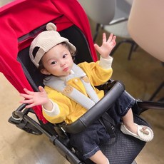 코코아돌 유모차 안전벨트 커버 아기 식탁 의자벨트 겸용, 멜란지(2P), 1세트
