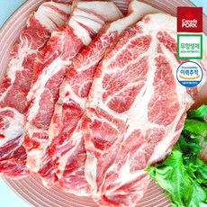 캐나다산 무항생제 보리먹인 목살 1kg 냉장 수입 돼지고기 제육볶음 캠핑 숯불 가정용 에어프라이어용 단체 대용량 생 돼지목살 구이용, 1개