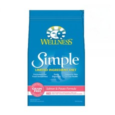  웰니스 심플 중대형견 10.8kg 살몬앤포테이토 강아지 눈물 사료 