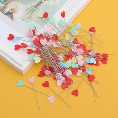 납작하트 시침핀(100p 세트-5.5cmx1cm) GTS33902