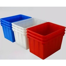 사각 상자 김장 다라이 바구니 고무 대야 물탱크 플라스틱 양식업 다용도 수조 목욕 통, 1개