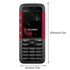 무전기휴대 전화 노키아 5310Xm C2 Gsm/Wcdma 3.15Mp 카메라 3G 키보드 울트라 얇은, 02 EU Red