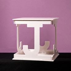 BABY 블록 베이비 샤워 장식 할로우 큐브 편지 A Z 풍선 충전 박스 폼 보드 첫 생일 파티, watch the video, Letter J, 1개