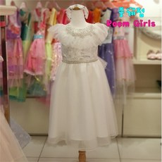 로엠걸즈 NC10 화이트 롱 드레스(꽃머리띠) RGOW2111P