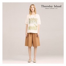 써스데이아일랜드 여성니트 Thursday Island 레몬 가든 인타샤 풀오버(T224MSW301W) (백화점정품)